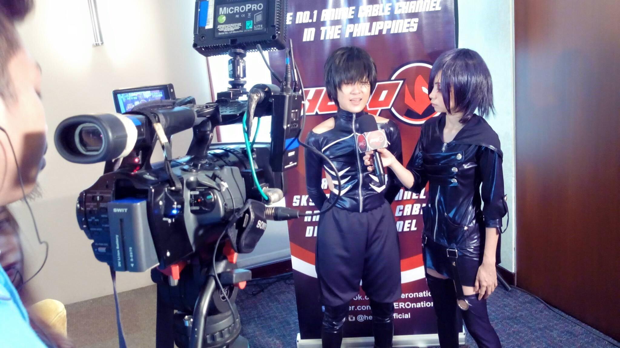 Team Eurika Ai, then Team XO, during a press conference held at Restaurant 9501 as part of World Cosplay Summit Philippines in 2014. [Deremoe Archive]