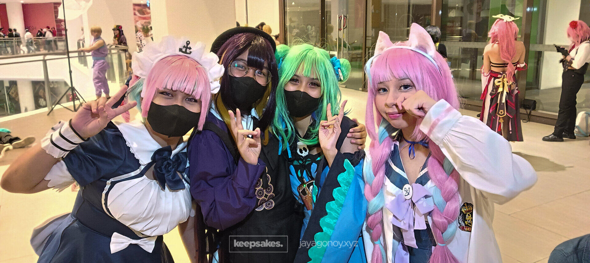 …at nagkita rin uli kami ng mga cute na Hololive cosplayers. The last time I saw them nuong Cosplay Matsuri natutuwa talaga ako. Hindi pwede mawala si Anne (Rushia) of Setsu-Ani who also covered the event.